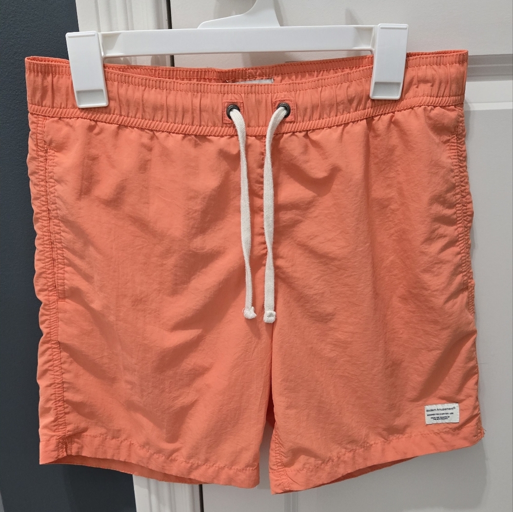 Modern Amusement Orange Swim Trunks